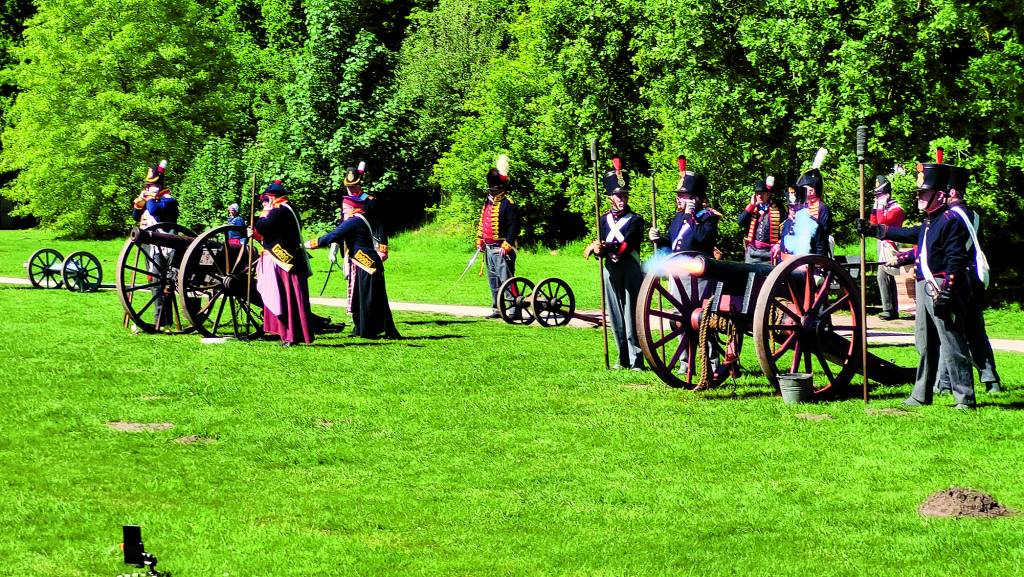 Het verleden herleeft in het stadspark. Foto: Henk Eshuis