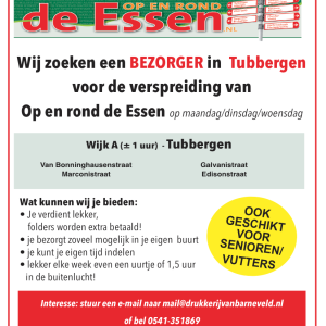 Bezorger gezocht in Tubbergen