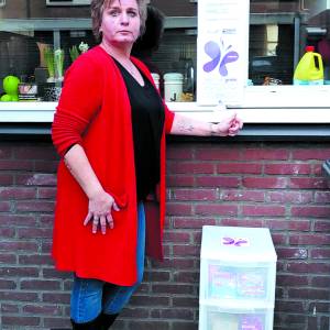 Nieuwe menstruatiekast voor de minima aan de Dellenbeekstraat