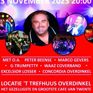 Vrienden van Dinkel live Concordia Excelsior Overdinkel op 3 november