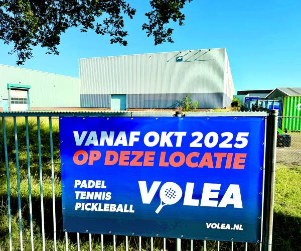 VOLEA Tubbergen groeit: nieuw indoor racketcentrum met padel, tennis én pickleball