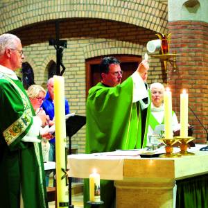 De laatste eucharistieviering in de kerk van Fleringen