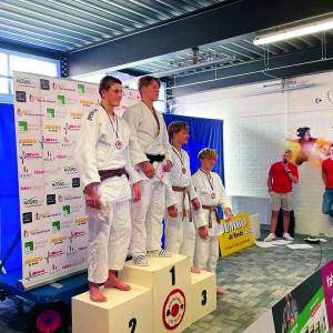 Judoka Douwe Lesscher vierde in Veendam