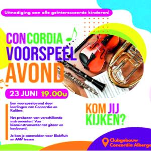 Uitnodiging aan alle kinderen die interesse hebben in muziek maken