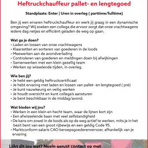 Vacature Muller transport